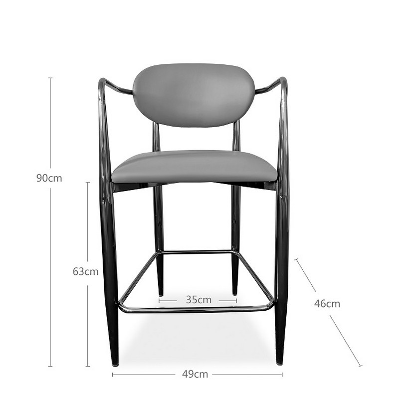 stainless steel polished customized bar chair 7